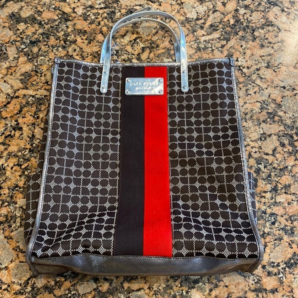 Kate spade of New York brand new brown, red, tote.